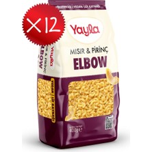 Yayla Mısır ve Pirinç Elbow Makarna 400 G X12
