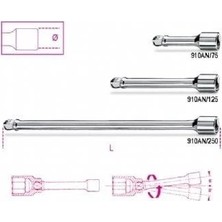 Beta 910AN/125 3/8'' Açılı Uzatma 125MM
