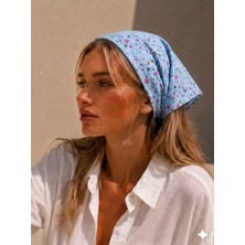 Eylülce Butik Kadın Bandana %100 Pamuk Yakmaz-Terletmez-Kaymaz Yazlık Bandana Fular