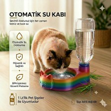 Voloyas Pratik Otomatik Kedi Su Kabı - 1 Lt Pet Şişe Uyumlu Akıllı Sebil