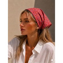 Eylülce Butik Kadın Bandana %100 Pamuk Yakmaz-Terletmez-Kaymaz Yazlık Bandana Fular