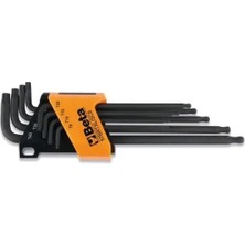Beta 97BRTXL/SC8 Uzun Bombeli Delikli Torx Allen Takımı