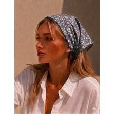 Eylülce Butik Kadın Bandana %100 Pamuk Yakmaz-Terletmez-Kaymaz Yazlık Bandana Fular