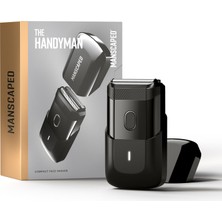 Manscaped'den The Handyman Seyahat Tıraş Makinesi, Hareket Halindeyken Kullanım Için Usb-C Şarj Kablolu,pille Çalışan Elektrikli Tıraş Makinesi, Yıkanabilir, Uzun Saç Düzeltici ve Folyo Tıraş Başlığı
