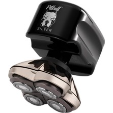 Skull Shaver Pitbull Silver Pro Sx5 - Baş ve Yüz Tıraş Makinesi - Erkekler Için Elektrikli Tıraş Makinesi, Islak ve Kuru, Kablosuz, Su Geçirmez - Geliştirilmiş Performans