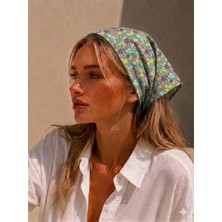 Eylülce Butik Kadın Bandana %100 Pamuk Yakmaz-Terletmez-Kaymaz Yazlık Bandana Fular