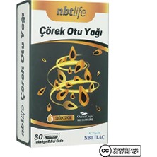 nbt ilaç nbt life çörek otu yağı 30 kapsül