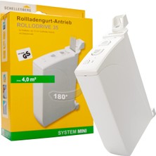 Schellenberg 22735 Elektrikli Bant Sarıcı Yüzeye Monte Rollodrive 35, 4 M²'ye Kadar Panjur Alanı, 14 Ila 15 mm Bant Genişliği Için, Çekme Kuvveti 12 Kg, Otomatik Zamanlayıcı ve Güç Kaynağı ile