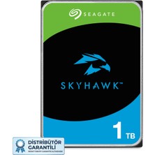 Seagate Skyhawk 1tb Güvenlik Diski 5400RPM 256MB Cmr Sata 6gb/s 3.5" (3 Yıl Distribütör Garantili)
