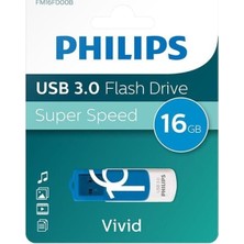 Philips Vivid Serisi 16GB USB 3.0 Super Speed Flash Bellek (FM16FD00B/00)