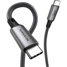 Mikrava USB 4.0 40GBPS 240W Hızlı Şarj ve 8K@60Hz Thunderbolt 4 Destekli Veri ve Görüntü Aktarma Kablosu 1 Metre
