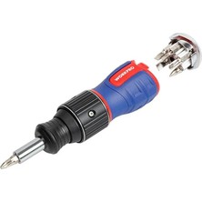 Workpro WP221071 6-In-1 Profesyonel Cr-V Cırcırlı Manyetik Topaç Tornavida Seti