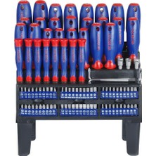 Workpro WP200507 Profesyonel Cr-V Manyetik Tornavida ve Bits Uç Seti 100 Parça