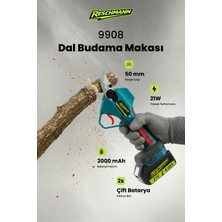 Reschmann R-9908 Profesyonel Şarjlı Dal Budama Makası (21V / 50MM)