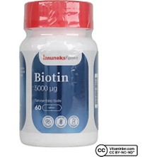 Imuneks Biotin 5000 Mcg 60 Tablet