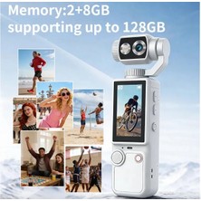 Zenvia Znv Q8 4K Ultra Hd Taşınabilir Vlog Spor ve Aksiyon Kamerası 2.0’’ Döndürülebilir IPS Ekra