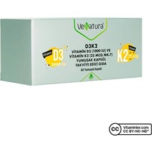 Venatura Vitamin D3 K2 60 Kapsül