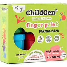 ChildGen Doğal Parmak Boya Seti 6X50 ml