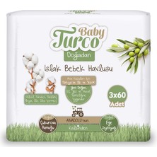 Baby Turco Doğadan Bebek Islak Mendil 3X60 Adet (2 Adet)