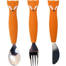 Trixie Mr.fox-Silikon Çatal Kaşık ve Bıçak Seti (2 Adet)