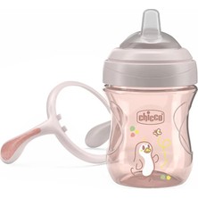 Chicco Yumuşak Uçlu Alıştırma Bardağı 4+ Ay 200 ml Kız (2 Adet)