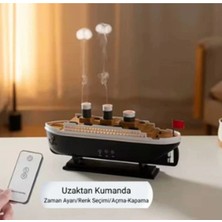 Zenvia Znv Titanic Gemi Hava Nemlendirici Işıklı Fonksiyonlu Buhar Makinesi Kumandalı ZNV2029