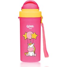 896 Wee Baby Pipetli Bardak Pembe 300ML