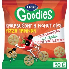 Hero Goodies Pizza Karabuğday Nohut Cips 30 gr (4 Adet)