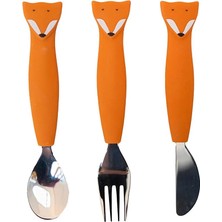 Trixie Mr.fox-Silikon Çatal Kaşık ve Bıçak Seti (5 Adet)