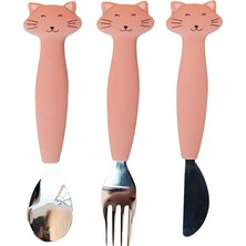 Trixie Mrs. Cat Silikon Çatal Kaşık ve Bıçak Seti (2 Adet)