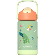 SipnJoy - Flipsip Çocuk Su Termosu | 360 ml - Peacock Queen (2 Adet)