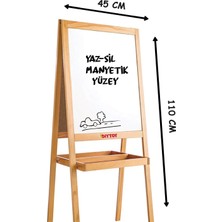 DIYTOY Manyetik Çift Taraflı Ahşap Yazı Tahtası (3 Adet)