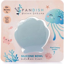 Pandish Clamsy Silikon Vakumlu Kapaklı Kase Bluish (4 Adet)