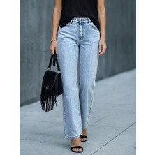 Layal My Beauty Alice Kadın Palazzo Power Likralı Süper Yüksek Bel Salaş Jeans Kot Pantolon Yeni Sezon 3
