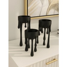 Lunera Accessories Modern Masa Üstü Mumluk – 3D Baskı Dekoratif Minimal Mum Tutucu