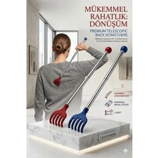 TKÇ Tkcls- Hanımeli Metal Teleskopik Paslanmaz Çelik Sırt Kaşıyıcı (2'li Lüks Set) 714307