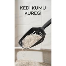 TKÇ Tkcls- Kedi Kumu Eleme Küreği, Metal Gövde ve Ince Diş Yapısıyla Hijyenik Temizlik Amaçlı