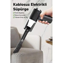 TKÇ Taşınabilir Kablosuz Elektrikli El Süpürgesi- Ev, Ofis, Araba ,klavye Temizliği Için Ideal
