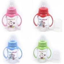 Fırsatkolik Babytime Kulplu Cam Biberon(Silikon Kiraz Uçlu) 125ML BT080