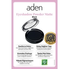 Fırsatkolik Aden Eyeshadow Powder Matte - Mat Göz Farı 01 Black(Siyah)