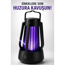 TKÇ Taşınabilir Mor Işıklı Sineksavar Lamba Koruyucu Gövdeli Pratik Kullanım Cihazı