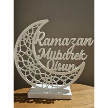 Lunera Accessories Ramazan Mübarek Yazılı Dekoratif Obje – 3D Baskı Masaüstü Ramazan Dekoru