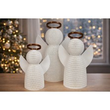 Lunera Accessories 3D Melek Mumluk 3’lü Set – Dekoratif Angel Tealight Mumluk