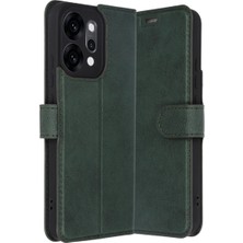 Belirtilmemiş Reno 14 S Kapaklı Kılıf - Yeşil