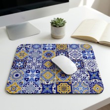 Tabloe Turkuaz Premium Desenli Mouse Pad - 23X19 cm 4mm Kalınlık - Kaydırmaz Tabanlı Kaliteli Mousepad