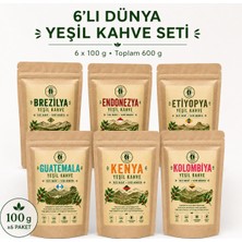 Resso Coffee Dünya Kahveleri Yeşil & Çiğ Kahve Keşif Seti 6 x 100 gr