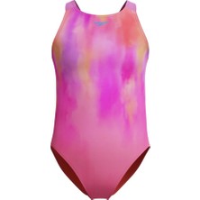 Speedo Print Pulseback One Piece Çocuk Mayo
