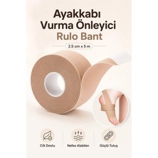 Yenilig Ayakkabı Vurma Önleyici Rulo Bant 2.5 cm x 5 M – Topuk Koruyucu, Ayak Vurma Bandı, Cilt Dostu Nefes Alabilen Ayakkabı Vurması Önleyici Bant