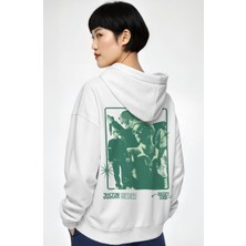 Sevbano Justin Bieber Şarkıcı Sırt Baskılı Unisex Oversize Penye Hoodie