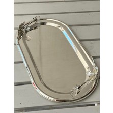 Helvacıoğlu Çikolata Dekoratif Çok Amaçlı Laklı Tepsi, 22 x 13 cm Ebatlı